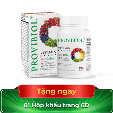 Thực phẩm bảo vệ sức khỏe Provibiol Vitamin (60 viên)