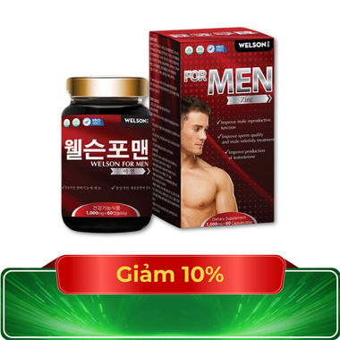 Thực phẩm bảo vệ sức khỏe Welson For Men (60 viên)