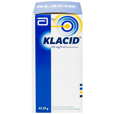 Cốm pha hỗn dịch uống Klacid 125mg/5ml