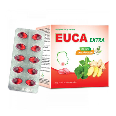Viên nang EUCA EXTRA hỗ trợ giảm đau rát họng (100 viên)