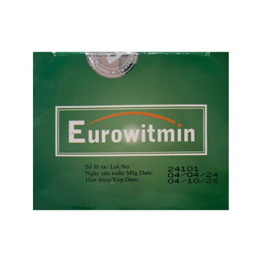 Thuốc Eurowitmin cung cấp vitamin và chất khoáng (6 vỉ x 10 viên)