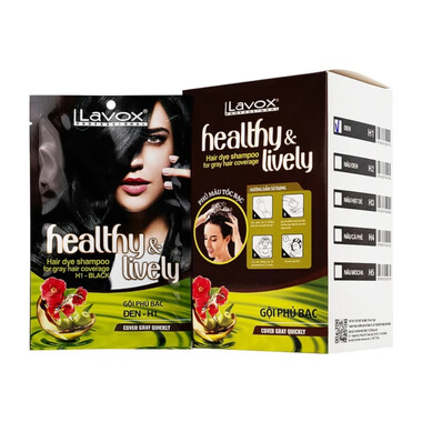 Gội phủ bạc Healthy and Lively H1 Lavox (10 gói x 30ml)