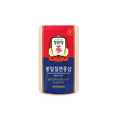 Thực phẩm bảo vệ sức khoẻ Honeyed Korean Red Ginseng Slice - Hộp 6 gói