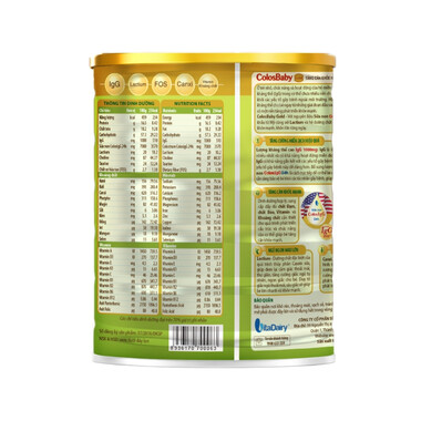 Sữa ColosBaby Gold 2+ Vitadairy hỗ trợ bổ sung kháng thể cho trẻ từ 2 tuổi trở lên (800g)