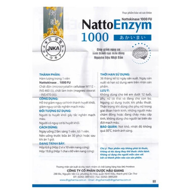 Thực phẩm bảo vệ sức khỏe NattoEnzym 1000 (20 viên)