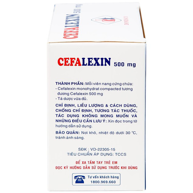 Thuốc Cefalexin 500mg Domesco