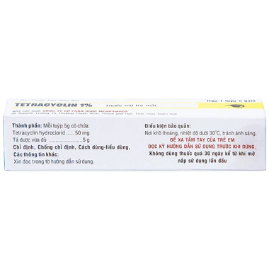 Thuốc mỡ tra mắt Tetracyclin 1%