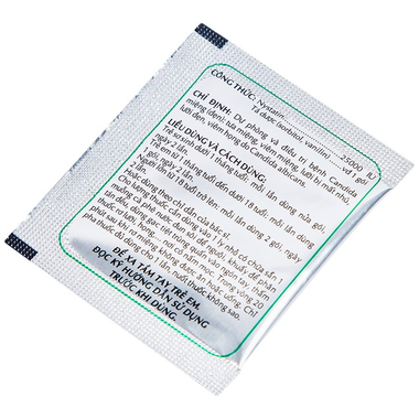 Thuốc rơ miệng Nyst 25.000IU OPC
