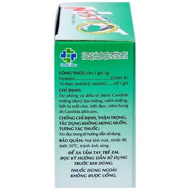 Thuốc rơ miệng Nyst 25.000IU OPC