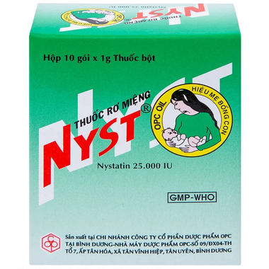 Thuốc rơ miệng Nyst 25.000IU OPC