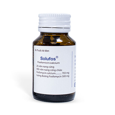 Thuốc Solufos 500mg điều trị các bệnh nhiễm khuẩn (chai 24 viên)