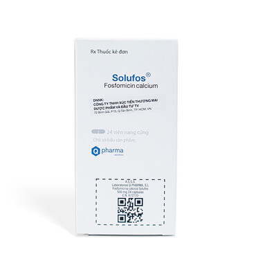 Thuốc Solufos 500mg điều trị các bệnh nhiễm khuẩn (chai 24 viên)