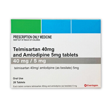 Thuốc Telmisartan 40mg and Amlodipine 5mg điều trị tăng huyết áp (2 vỉ 14 viên)