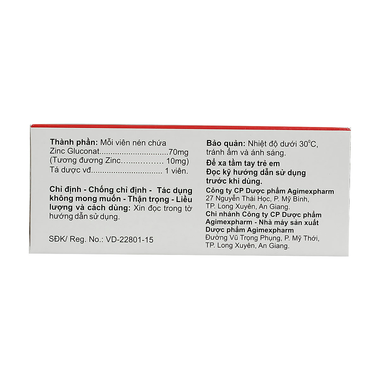 Thuốc ZinC 10mg