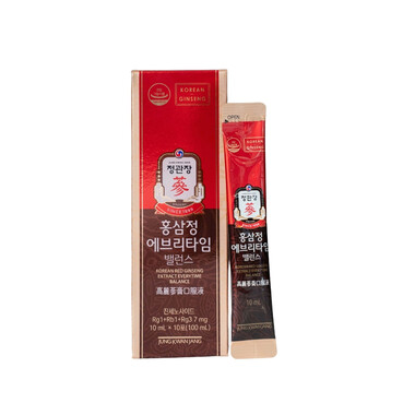 Thực phẩm bảo vệ sức khỏe Korean Red Ginseng Extract Everytime Balance (Tinh chất hồng sâm pha sẵn) - Hộp 30 gói