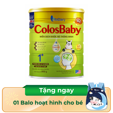 Sữa bột Colosbaby IQ Gold 1+ tăng cường miễn dịch, giúp bé thông minh (800g)