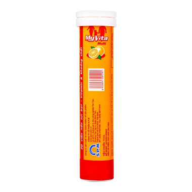 Viên sủi MyVita Multi SPM vị cam – Bổ sung vitamin & khoáng chất (20 viên)