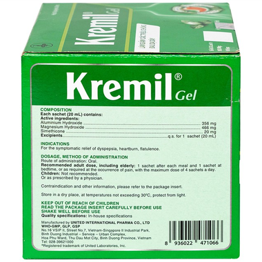 Dung dịch Kremil Gel United Pharma