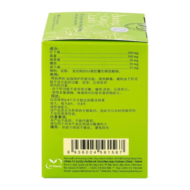 Viên Uống Dưỡng Can Linh – Bổ gan, Thanh nhiệt, Giải độc (40 Viên)