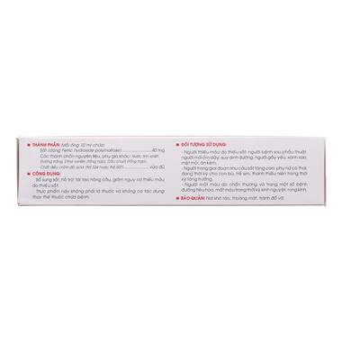 Thực phẩm bảo vệ sức khỏe Feritonic - Bổ Sung Sắt & Axit Folic Hộp 20 Ống