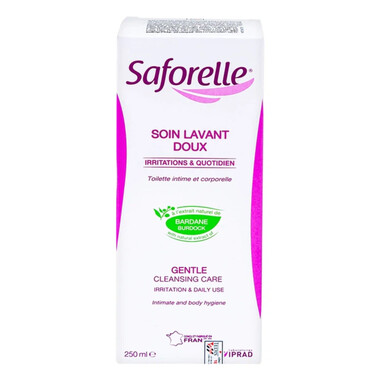 Gel Saforelle Soin Lavant Doux - Rửa dịu nhẹ vệ sinh phụ nữ an toàn, hiệu quả (250ml)