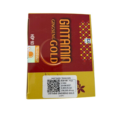 Thực phẩm bảo vệ sức khỏe Gintamin Gingseng Gold (60 viên)