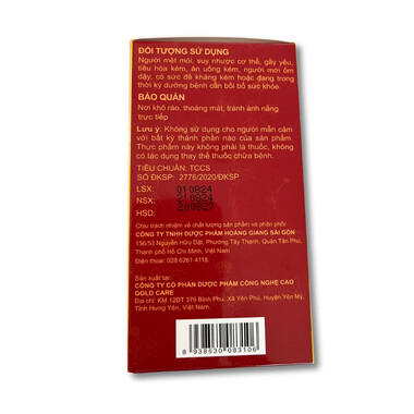 Thực phẩm bảo vệ sức khỏe Gintamin Gingseng Gold (60 viên)