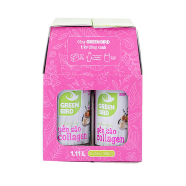 Green Bird - Nước Yến Sào Collagen Hộp x 06 chai