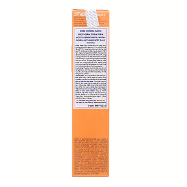 Kem chống nắng có màu Vichy Capital Soleil Anti-Dark Spot 3-In-1 SPF50+ giảm sạm da, giảm thâm nám (50ml)