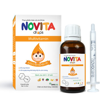 Thực phẩm bảo vệ sức khoẻ Novita bổ sung vitamin cho trẻ nhỏ (30ml)