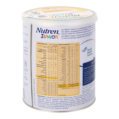 Sữa Nutren Junior 800g - Dinh dưỡng cao năng lượng cho trẻ suy dinh dưỡng