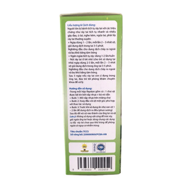 Xịt phun sương vệ sinh tai Raystan Plus sạch ráy, hết ngứa (15ml)