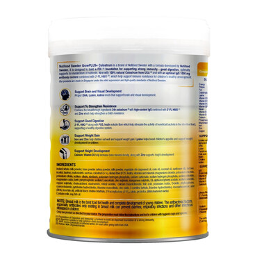 Sữa dinh dưỡng công thức GrowPLUS+1 Sữa non vàng 800g