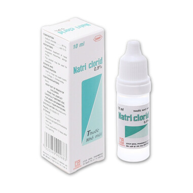 Thuốc nhỏ mắt, nhỏ mũi Natri Clorid 0,9% hỗ trợ rửa mắt, mũi (10ml)
