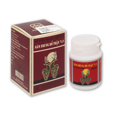 Thuốc Sâm Nhung Bổ Thận TW3 điều trị thận hư, thận yếu (hộp 30 viên)