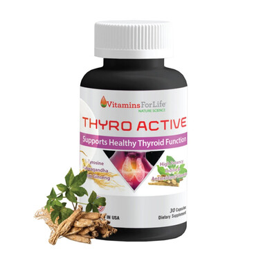 Thực phẩm bảo vệ sức khỏe Thyro Active - hỗ trợ và tăng cường sức khỏe tuyến giáp (Hộp 30 Viên)