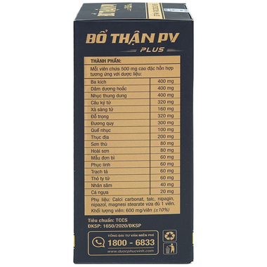 Viên uống bổ thận PV Plus
