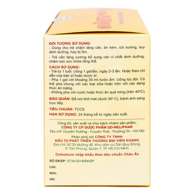 Cốm Colosmax Q10 gold – Bổ sung sữa non, hỗ trợ tiêu hóa & tăng cường đề kháng