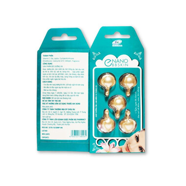 BBSkin - Vitamin E Nano dưỡng da sáng mịn, làm mờ vết thâm náp (Hộp x 60 viên)
