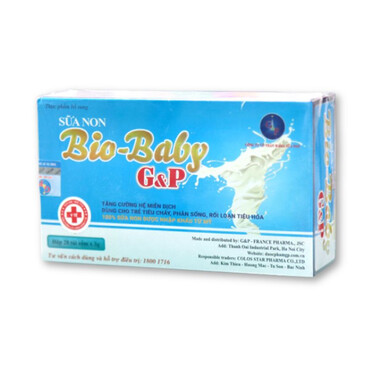 Bio-Baby G&P – Cốm sữa non hỗ trợ tiêu hóa, giúp bé ăn ngon miệng, hấp thu tốt (Hộp x 30 viên)