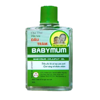 Tinh dầu tràm Babymum 22ml - Giữ ấm, ngừa cảm cúm, giảm sưng ngứa
