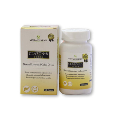 Claron-B - Viên uống giải độc, hạ men gan, thanh lọc cơ thể (Hộp x 60 viên)