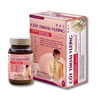 Viên uống Cốt Thoái Vương Platinum - Hỗ trợ sức khỏe khớp, giảm nguy cơ thoái hóa (Hộp 30 viên)