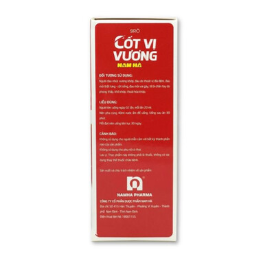 Cốt Vị Vương Nam Hà - Siro hỗ trợ các vấn đề khớp (Hộp x 120ml)