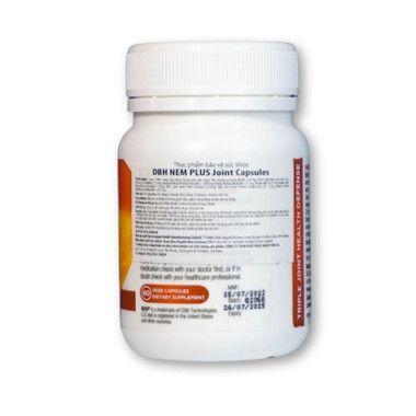 Deep Blue Health 3X Joint Defense Nem - Viên uống hỗ trợ giảm đau nhức xương khớp (Hộp x 60 viên)