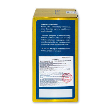 Vitatree Glucosamine 1500 Plus Shark Cartilage - Viên uống duy trì chức năng khớp (Hộp x 100 viên)