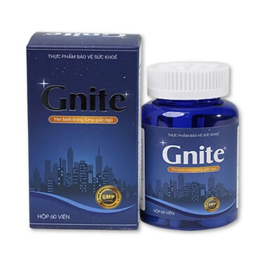 Gnite - Viên uống hỗ trợ chứng mất ngủ (Hộp x 60 viên)