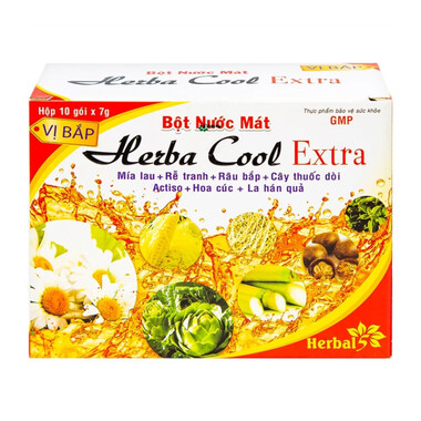 Bột nước mát Herbal Cool Extra: Thanh nhiệt, mát gan, giảm nóng trong người