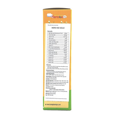 HeroKid Gold - Hỗ trợ tăng cường sức đề kháng, giúp xương chắc khỏe (Hộp x 30 gói)