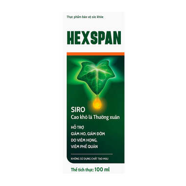 Hexspan 100ml - Hỗ trợ giảm ho, giảm đờm, viêm phế quản